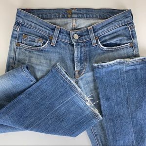 7 For All Mankind Light Blue Boot Cut Jeans